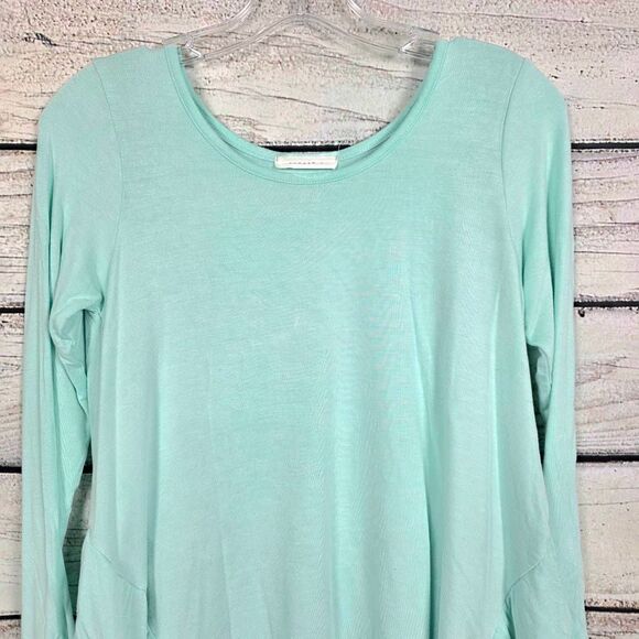 Reborn J Womens Lace Hem Tunic Top Mint Green Small - Picture 2 of 8